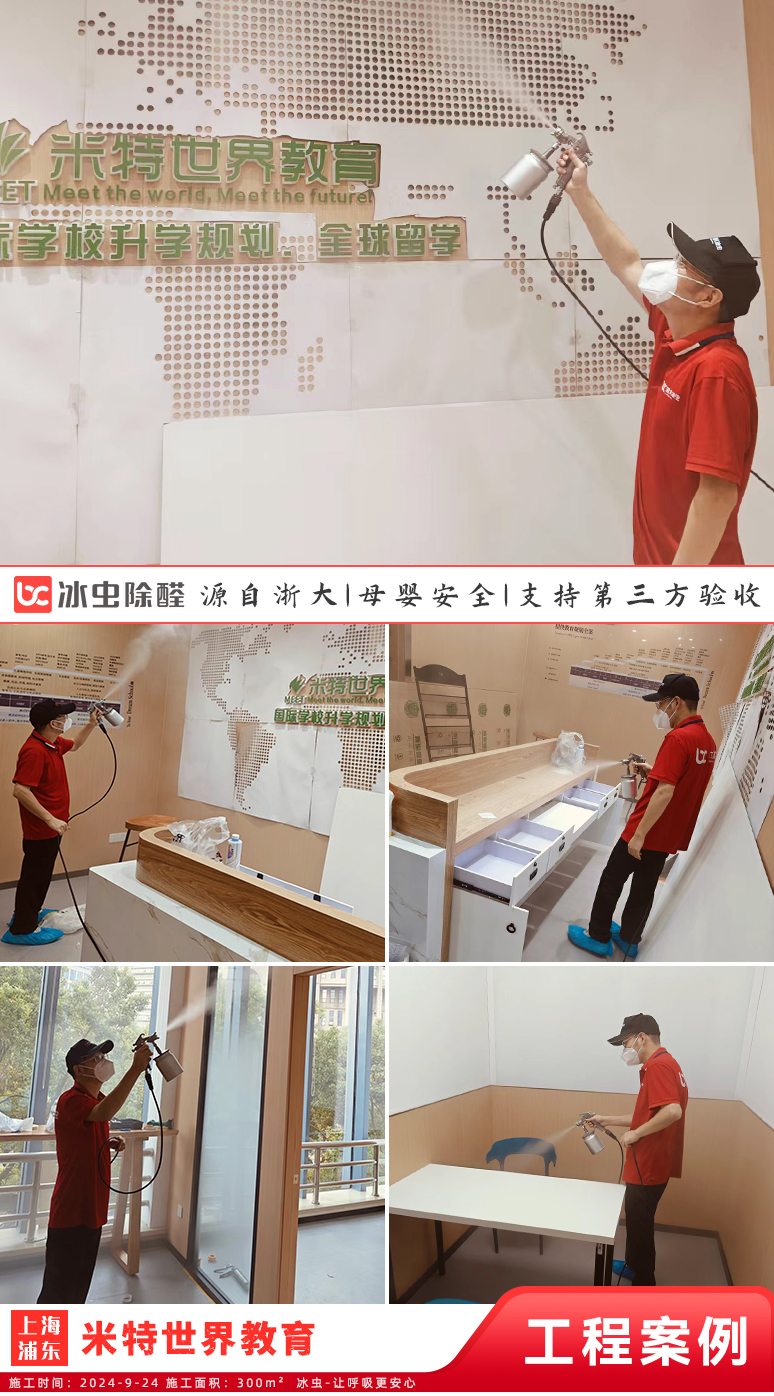 冰虫除甲醛案例-米特世界教育
