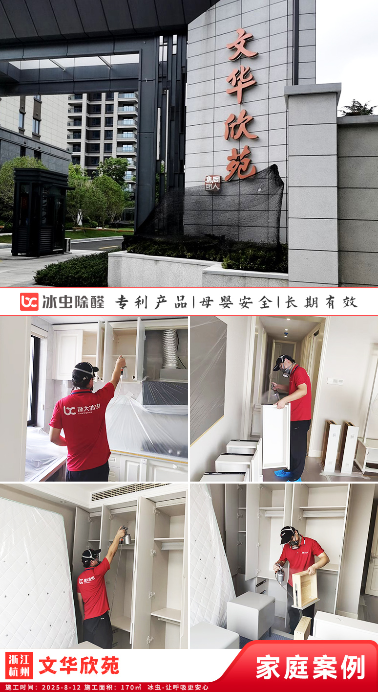 冰虫新房除甲醛案例-浙江杭州西湖区-文华欣苑  