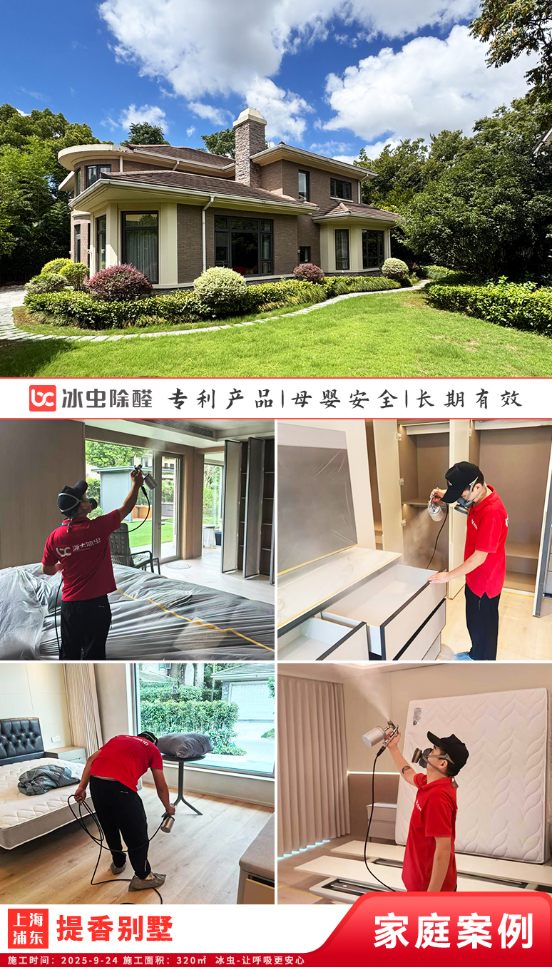 冰虫新房除甲醛案例-上海浦东新区-提香别墅 