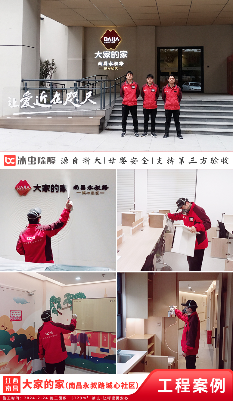 冰虫除甲醛案例-大家的家·南昌永叔路城心社区
